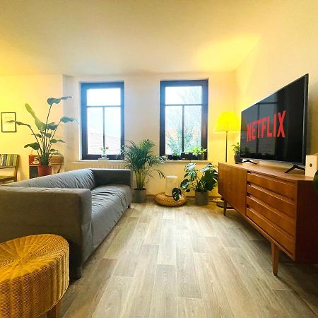 P6 - Familienwohnung Am Park Und Saale Halle  ภายนอก รูปภาพ